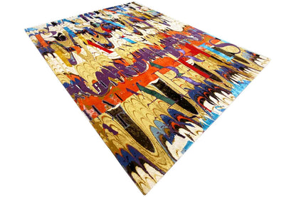 Julia Stefan "Paris" Designer Teppich - Handgeknüpft aus Wolle & Seide, 311x254cm (10.2x8.3ft) - German Carpet Shop