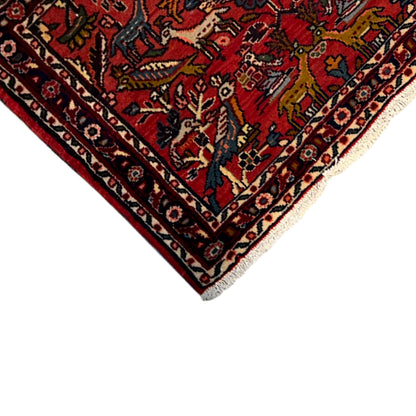  Poshti Teppich, Rot, 77x51cm - Premium Poshti Teppich from German Carpet Shop - Just €170! Shop now at German Carpet Shop