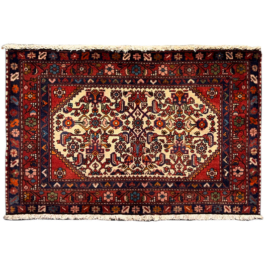  Poshti Teppich, Rot, 109x66cm - Premium Poshti Teppich from German Carpet Shop - Just €199! Shop now at German Carpet Shop
