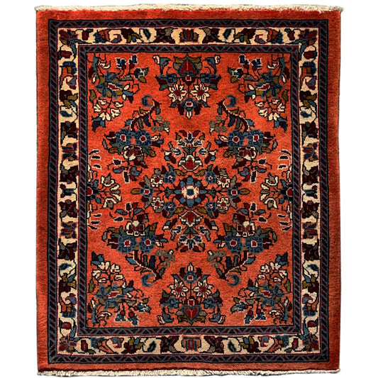  Poshti Teppich, Orange, 80x68cm - Premium Poshti Teppich from German Carpet Shop - Just €149! Shop now at German Carpet Shop