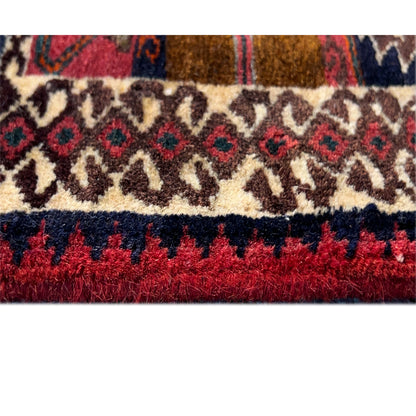  Poshti Teppich, Bunt, 56x60cm - Premium Poshti Teppich from German Carpet Shop - Just €140! Shop now at German Carpet Shop