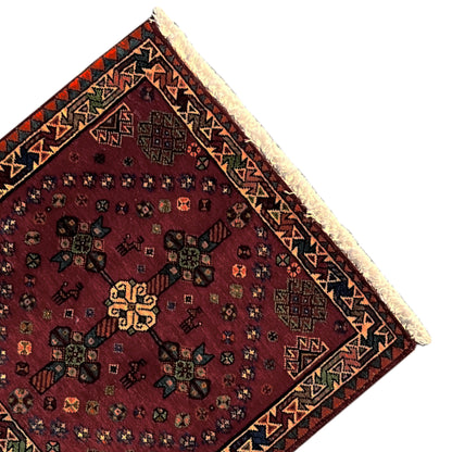 Poshti Teppich, Rot, 55x56cm - German Carpet Shop