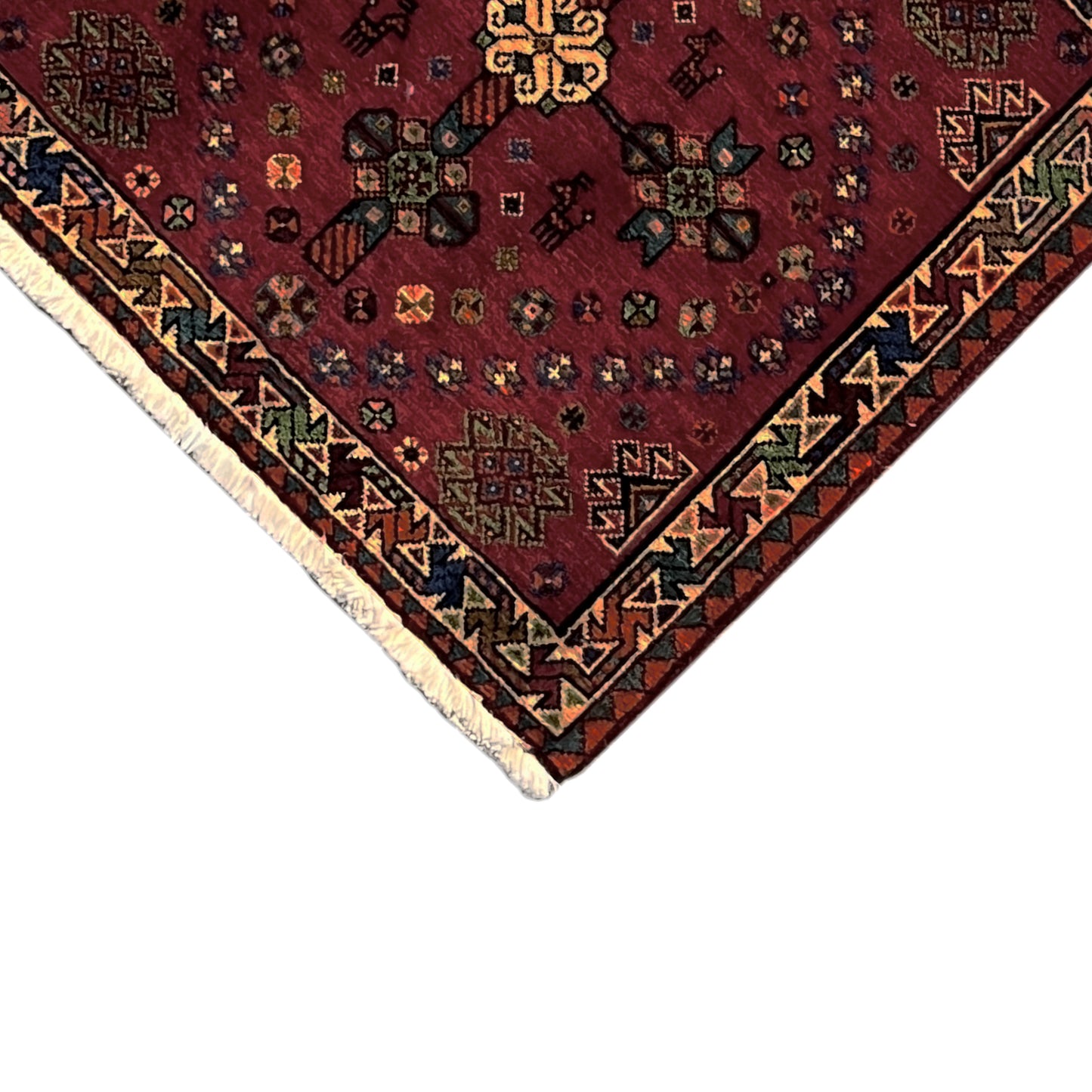 Poshti Teppich, Rot, 55x56cm - German Carpet Shop