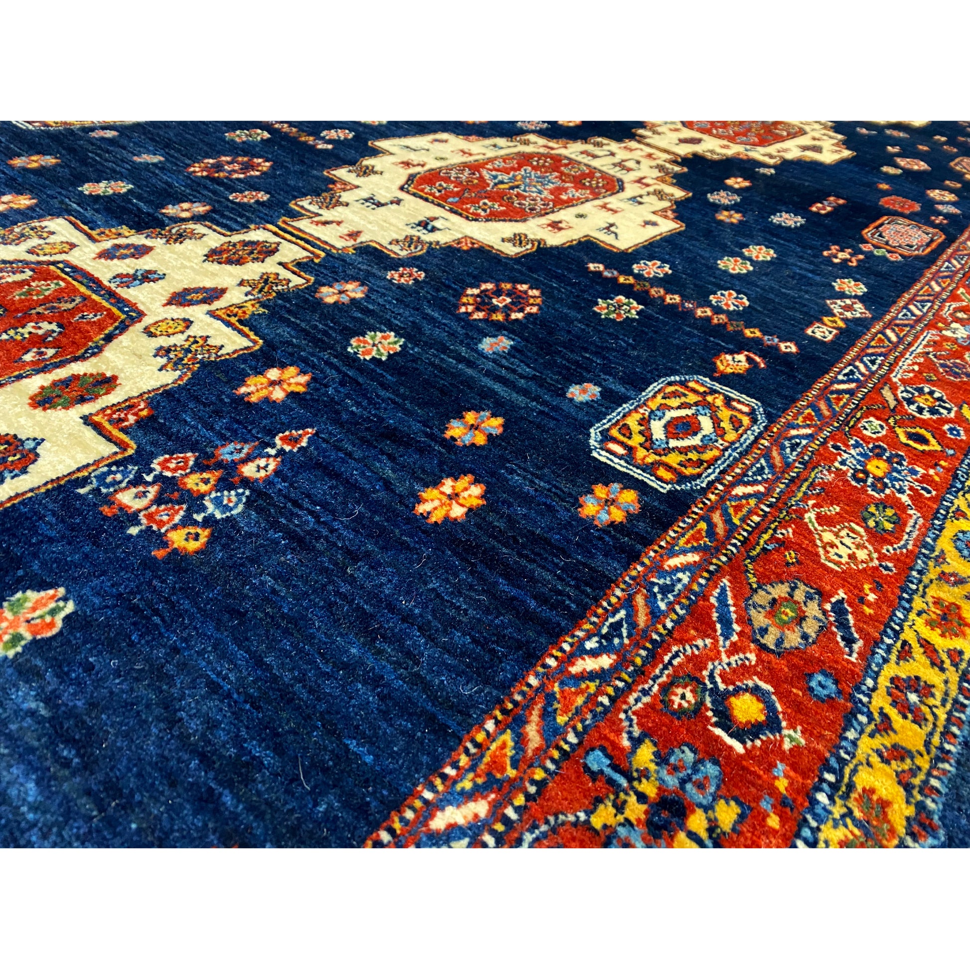 Qashqai Exklusiv Läufer Teppich 337x102 cm - German Carpet Shop
