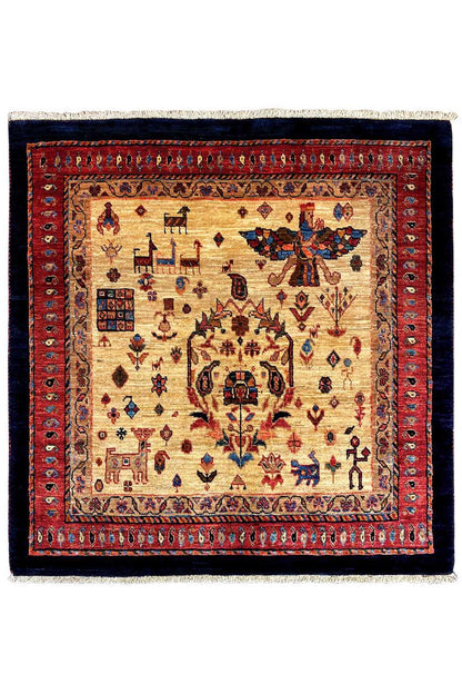 Qashqai Exklusiv 200777- (107x107cm) - German Carpet Shop