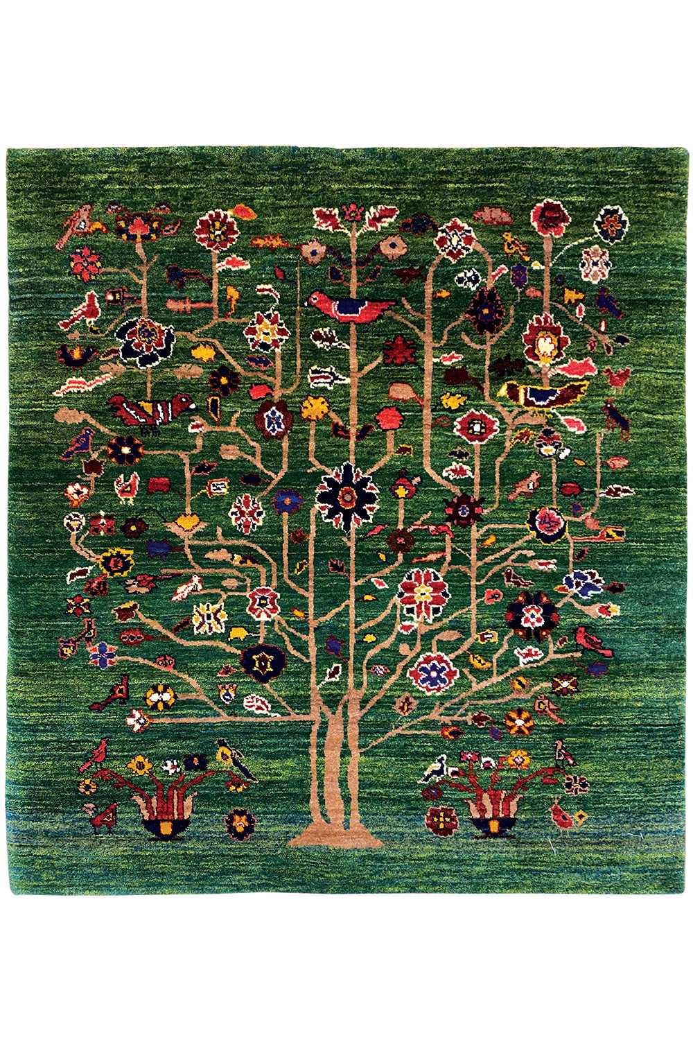  Qashqai Exklusiv (98x98 cm) - Premium Teppich from German Carpet Shop - Just €900! Shop now at German Carpet Shop