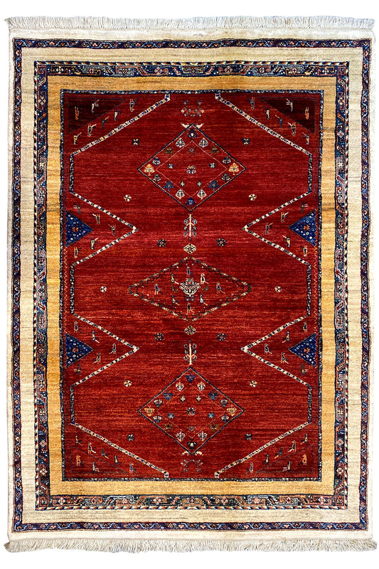 Qashqai Exklusiv 19944 - (193x143cm) - German Carpet Shop