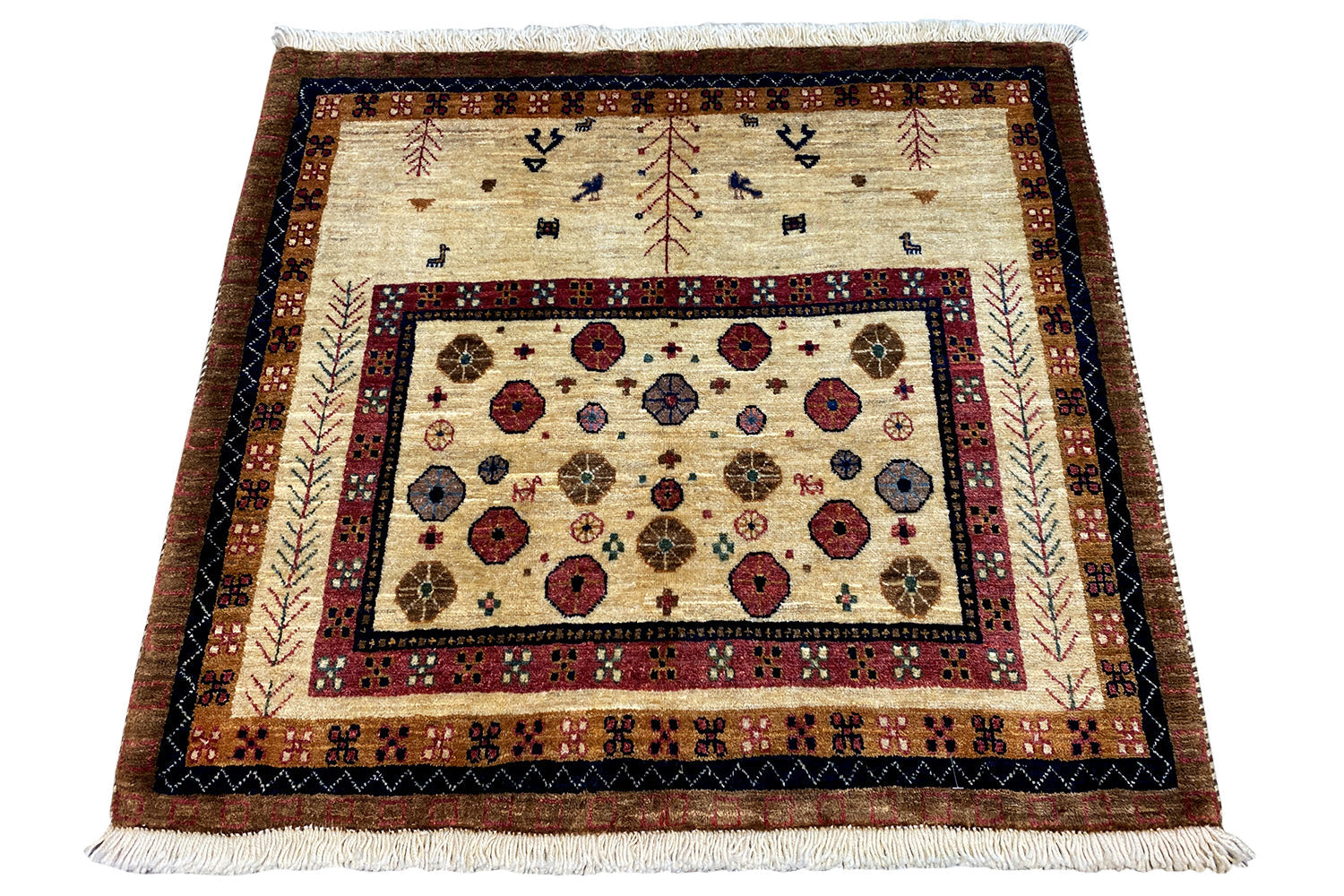 Qashqai Exklusiv 303649 - (90x79cm) - German Carpet Shop