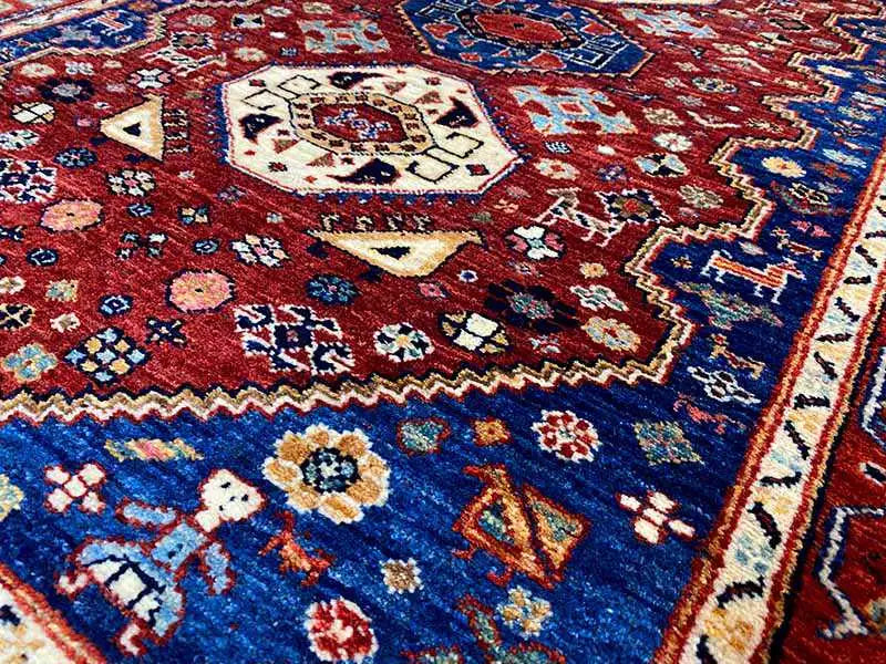 Qashqai Exklusiv (144x98 cm) - Premium Teppich from German Carpet Shop - Just €1150! Shop now at German Carpet Shop