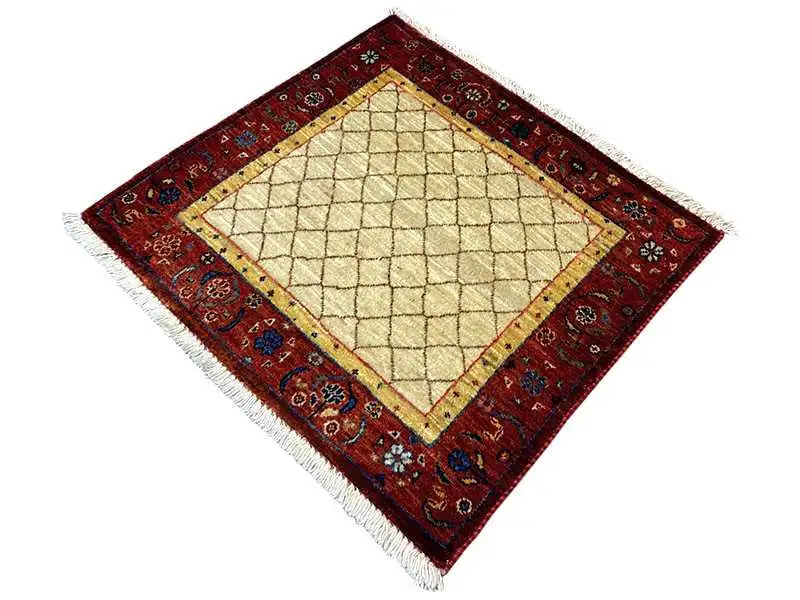  Qashqai Exklusiv (64x64 cm) - Premium Teppich from German Carpet Shop - Just €285! Shop now at German Carpet Shop
