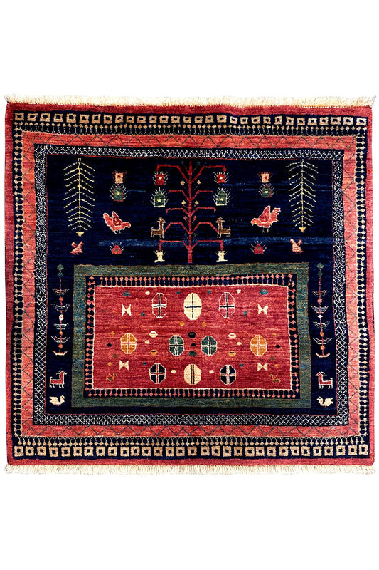  Qashqai Exklusiv 9300324 - (86x95 cm) - Premium Teppich from German Carpet Shop - Just €600! Shop now at German Carpet Shop