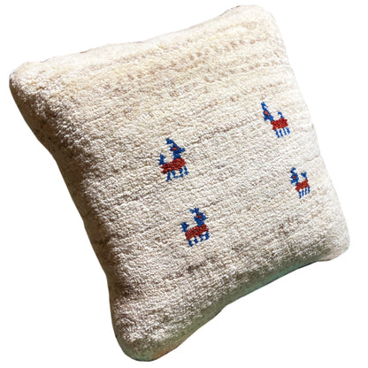 Handgeknüpftes Wollkissen – 40x40 cm - German Carpet Shop