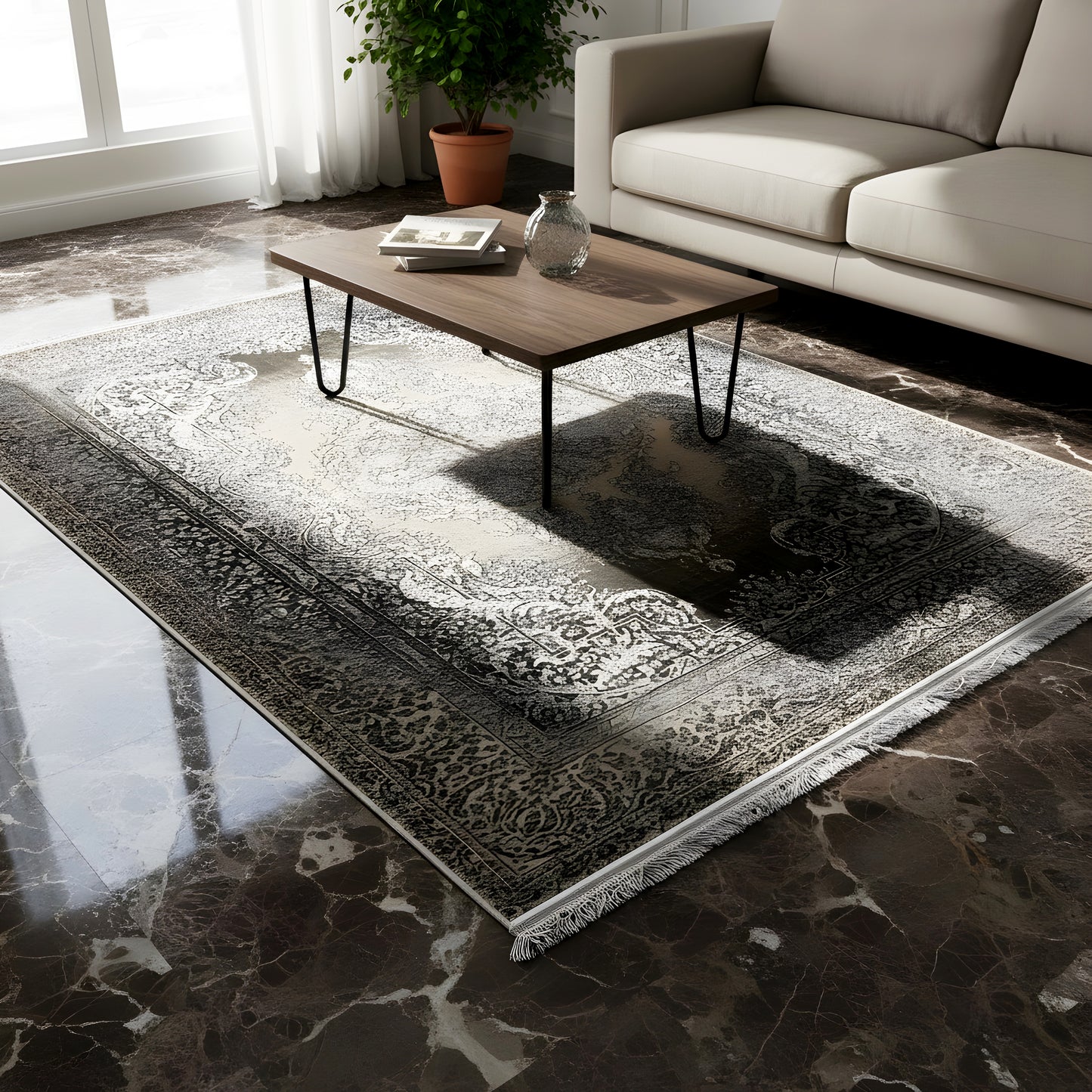 Silver Cascade 170x240cm