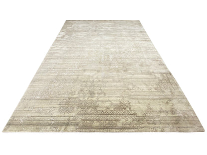 Grauer Luxus Teppich mit dezentem Vintage Design