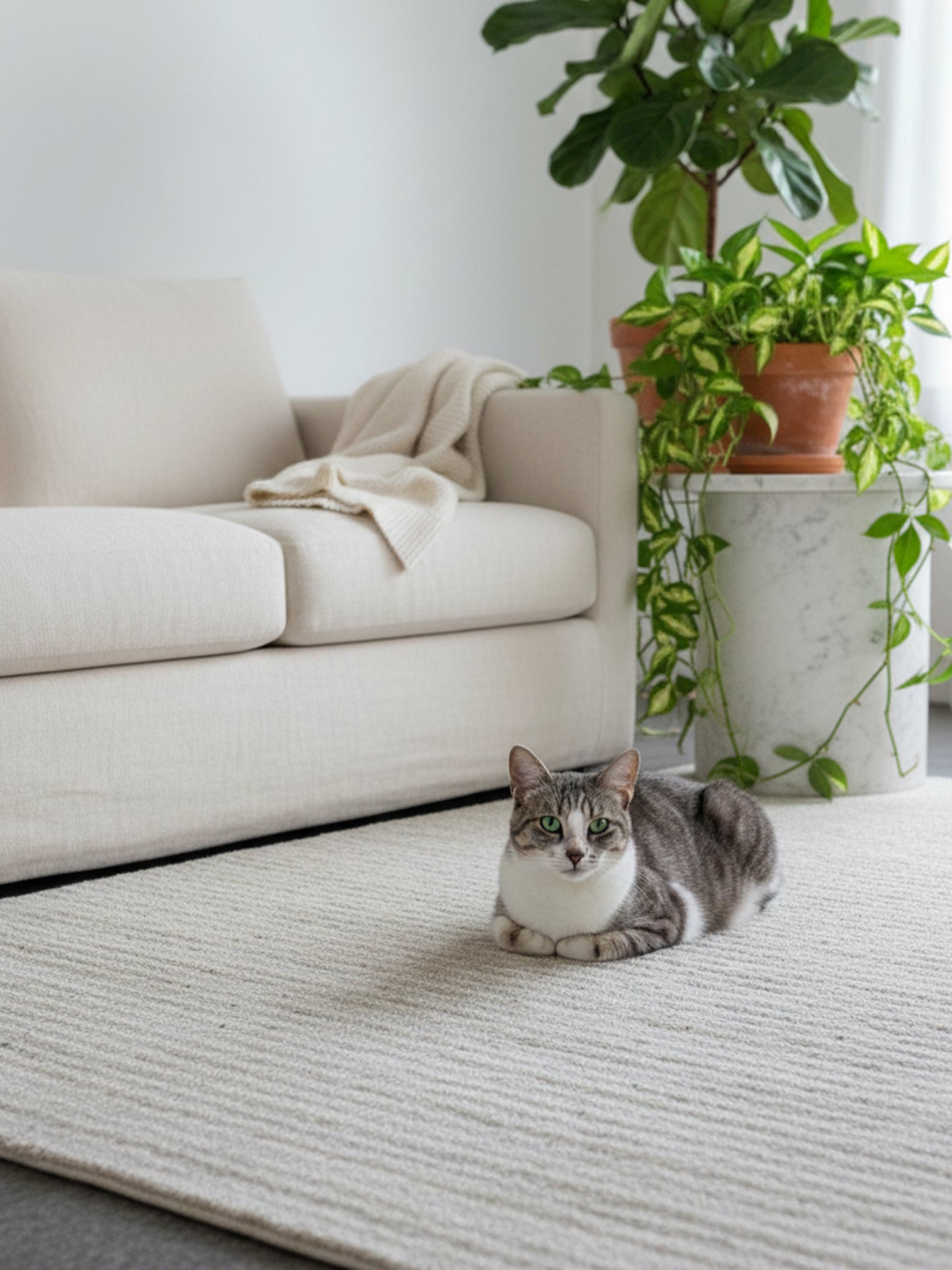 Gabbeh Loom Beige - 202x143 cm