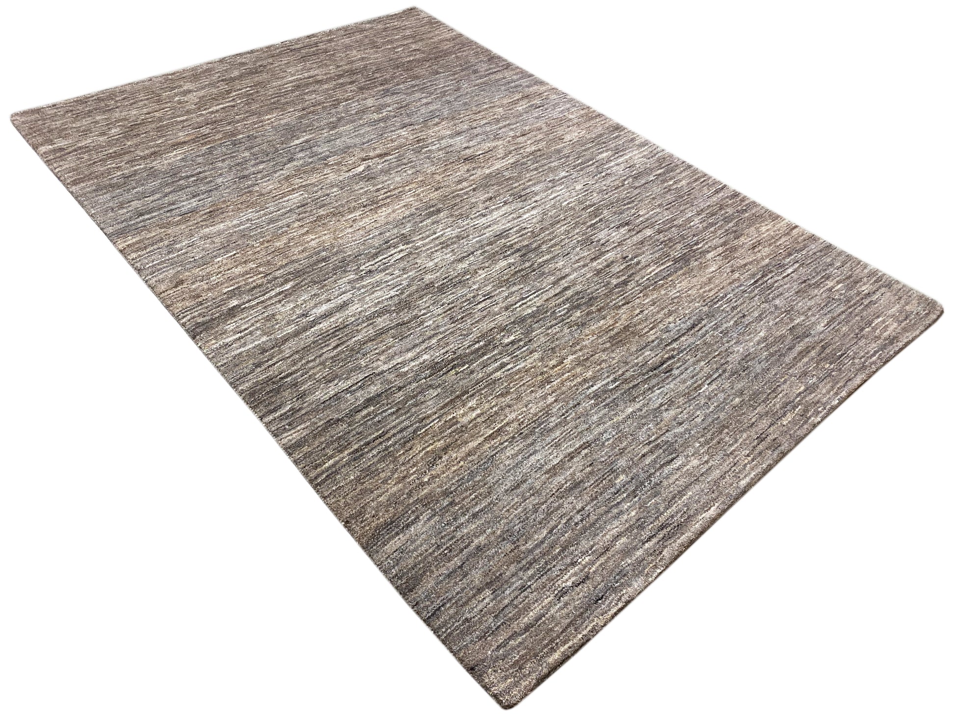 Natural Gabbeh rug crafted from hand-spun wool