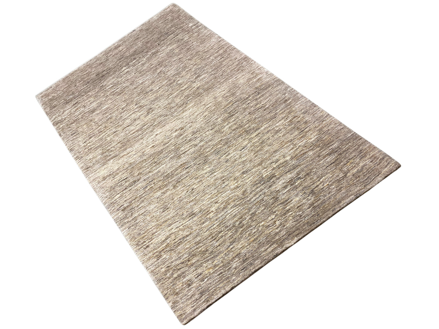 Moderner Gabbeh Teppich beige grau 290x194 cm