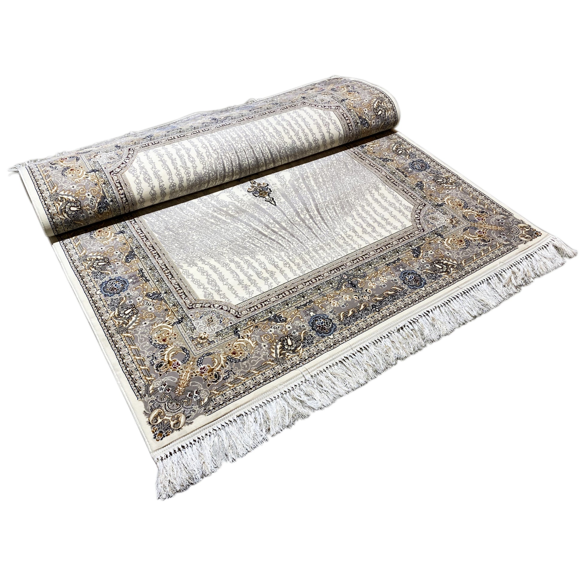 Teppich Maschinenfertigung Polypropylen Vintage Grau Home