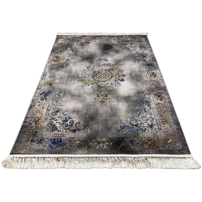 Maschinell gewebter Teppich Prag Medaillon Muster 160x230 Esszimmer

