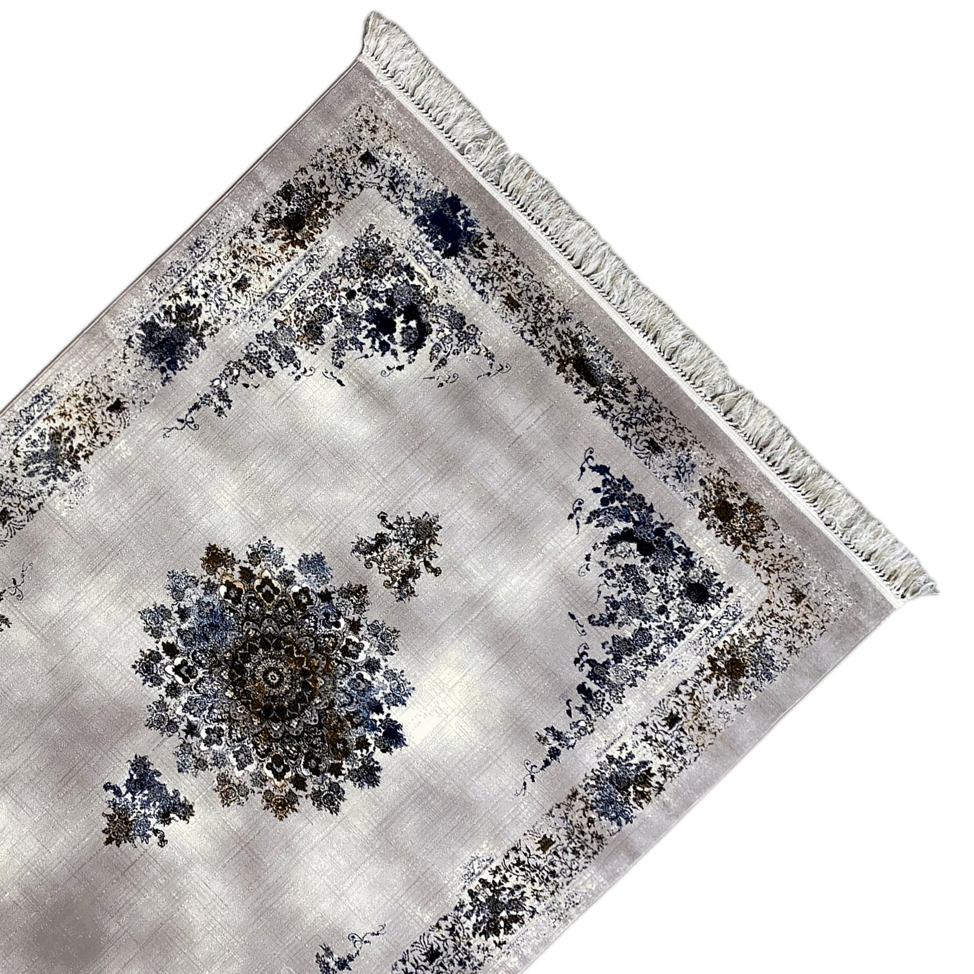 Teppich Polypropylen Blau Braun 160x230 leicht zu reinigen

