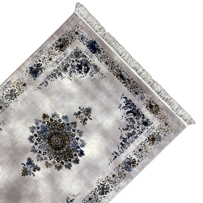 Teppich Polypropylen Blau Braun 160x230 leicht zu reinigen

