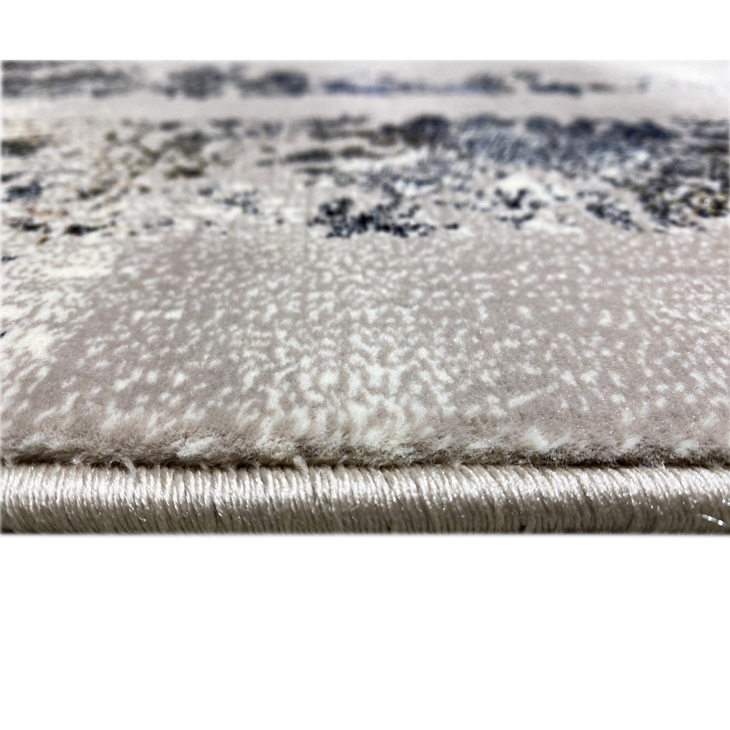 Teppich mit Randmuster Blau Braun 160x230 Orientdekor

