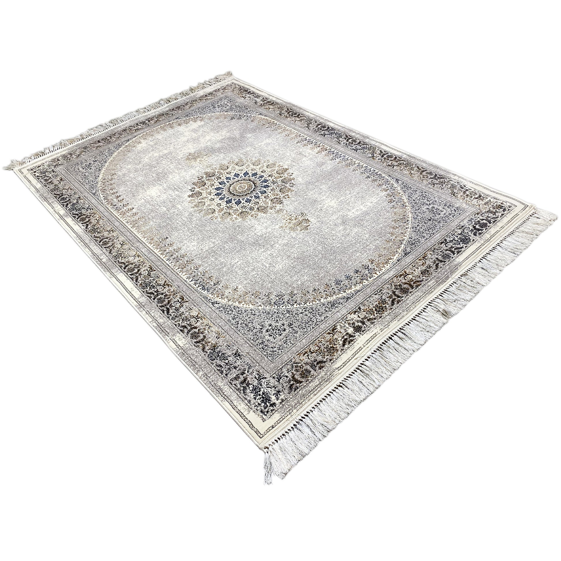 Maschinell hergestellter Teppich mit elegantem Used-Look, langlebig und strapazierfähig