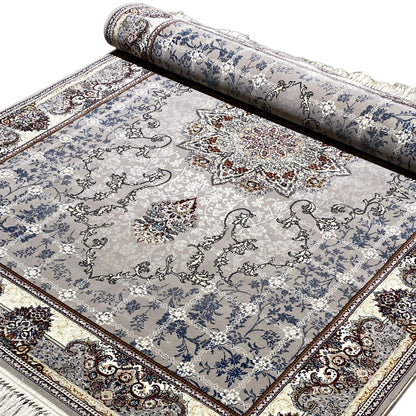 Teppich mit Medaillon-Design, geeignet für Fußbodenheizung, aus strapazierfähigem Polypropylen