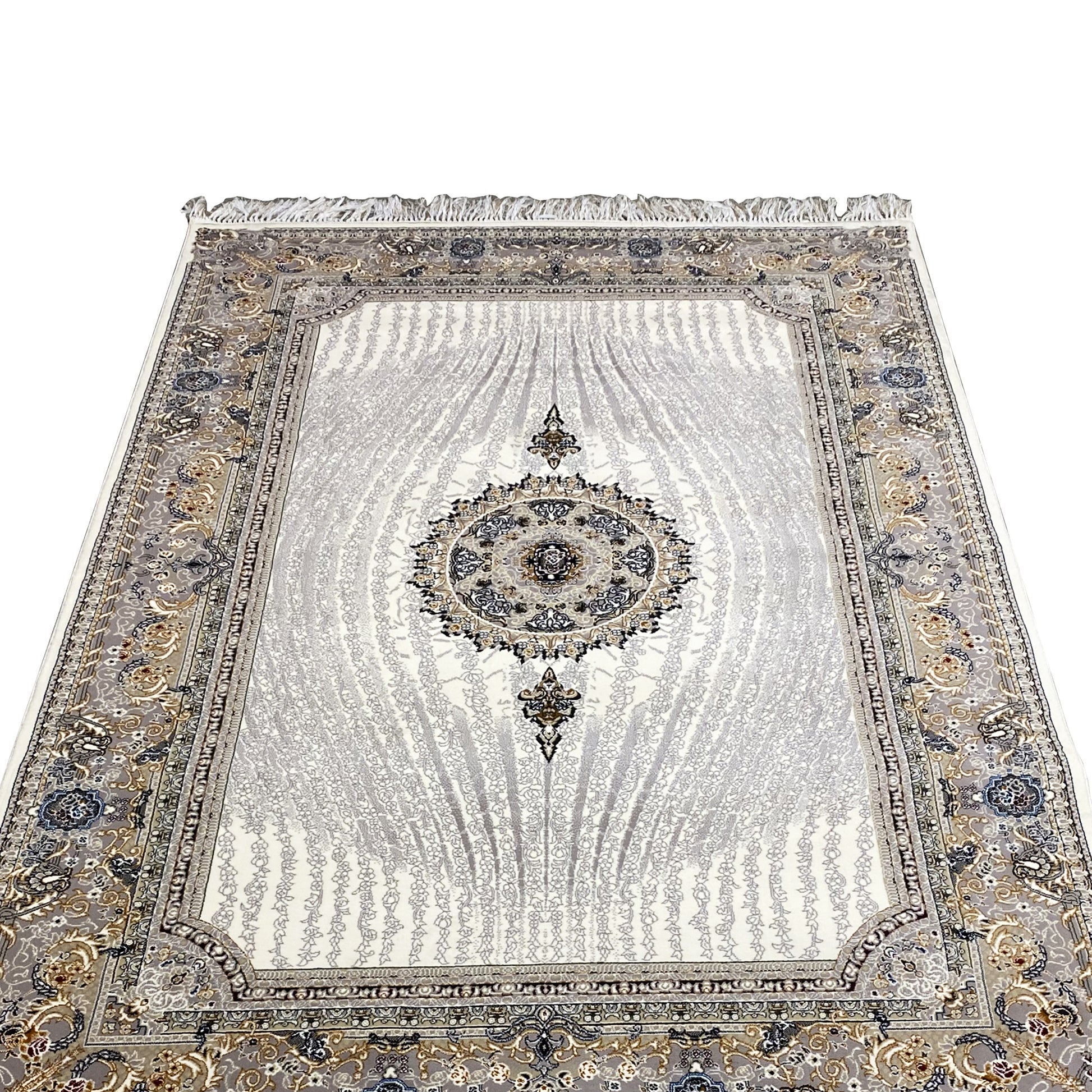 Maschineller Teppich Polypropylen Wohnaccessoire Grau