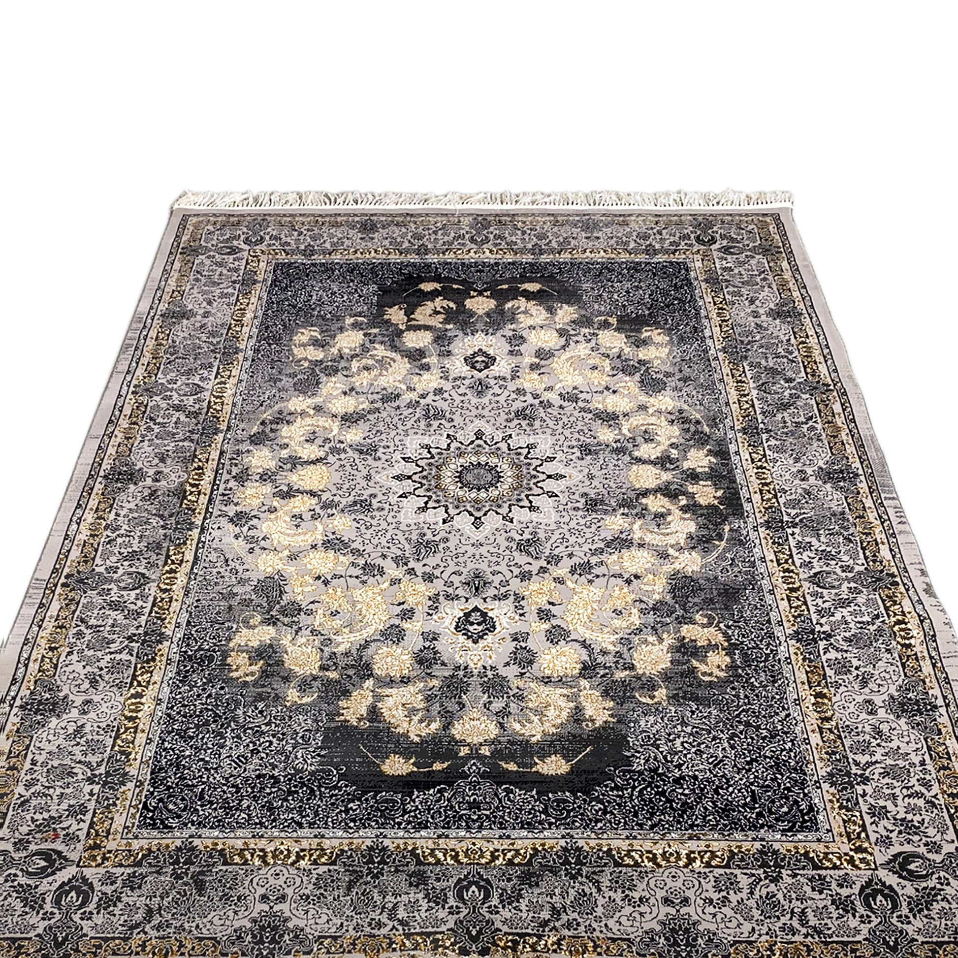 Hochwertiger Teppich Polypropylen, klassisch Dunkel für Wohnbereich, Manchester.