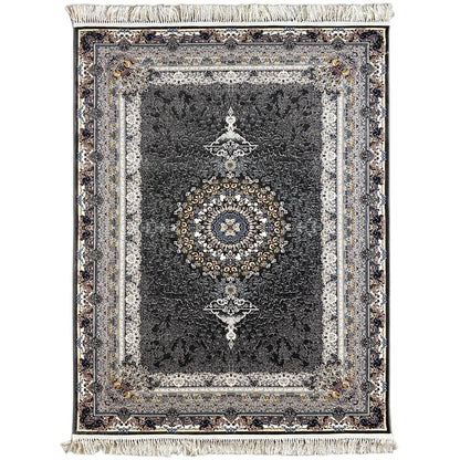 Gewebter Teppich Polypropylen Orientalisch Anthrazit für das Wohnzimmer.