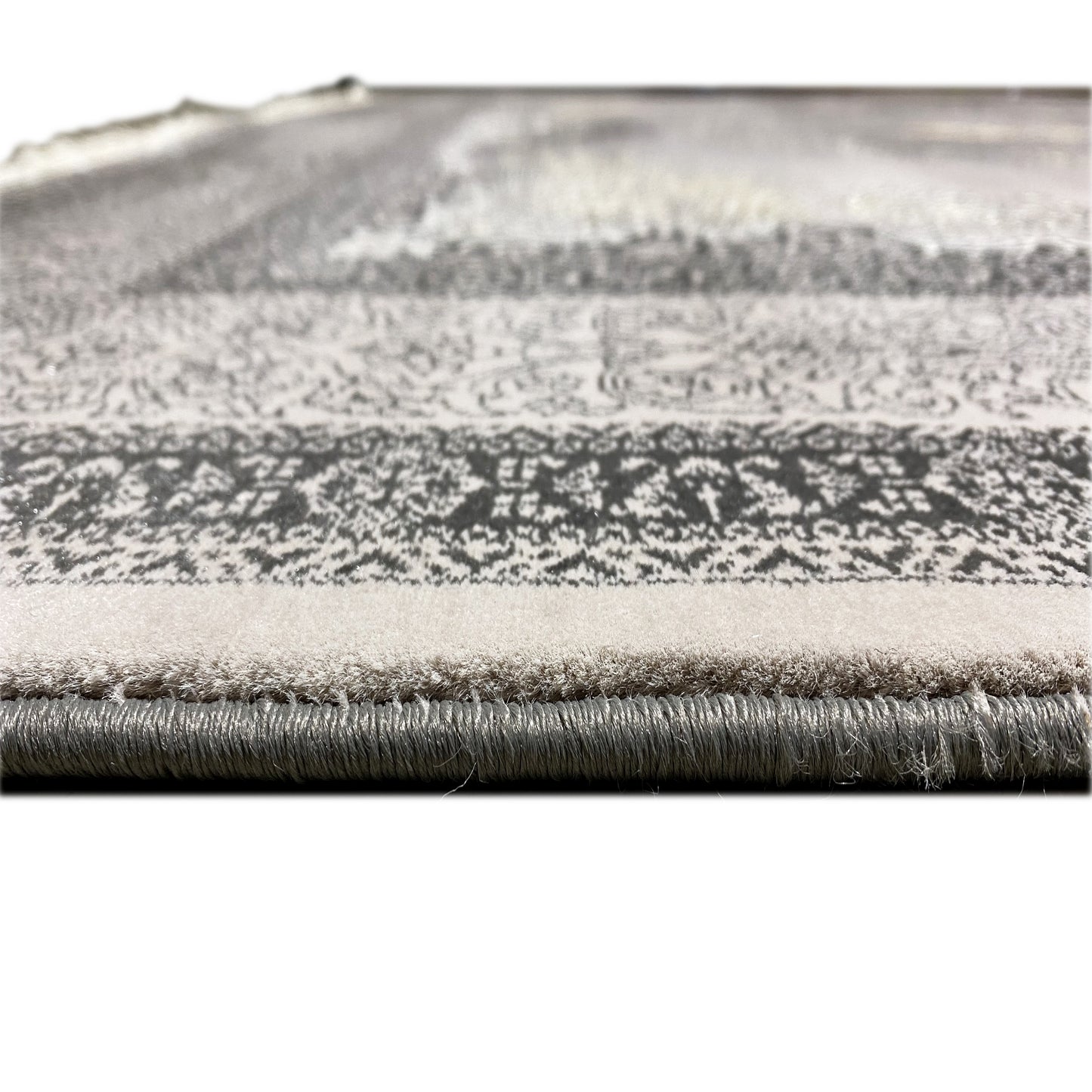 Zeitloser Klassik Teppich kaufen, Medaillon-Muster, Grau