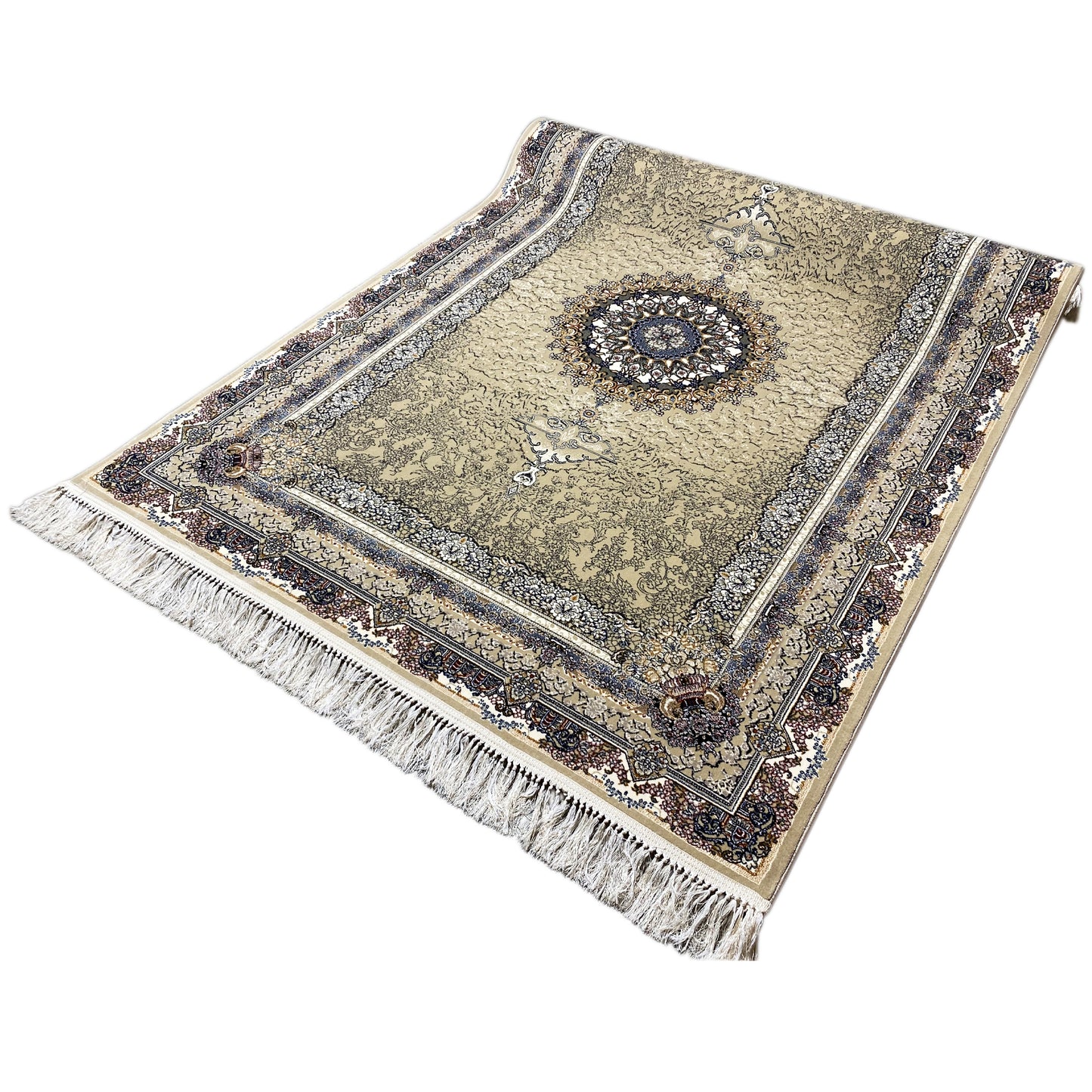 Klassischer beigefarbener Teppich 160x230 cm hitzebehandeltes Polypropylen Stuttgart