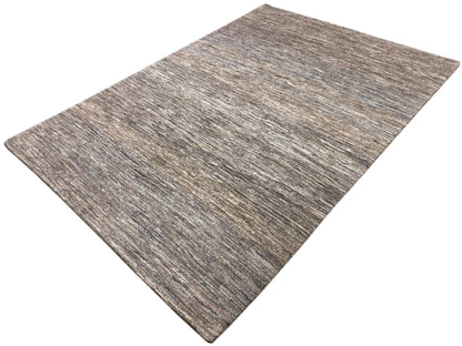Modern brown grey Gabbeh rug 243x168 cm