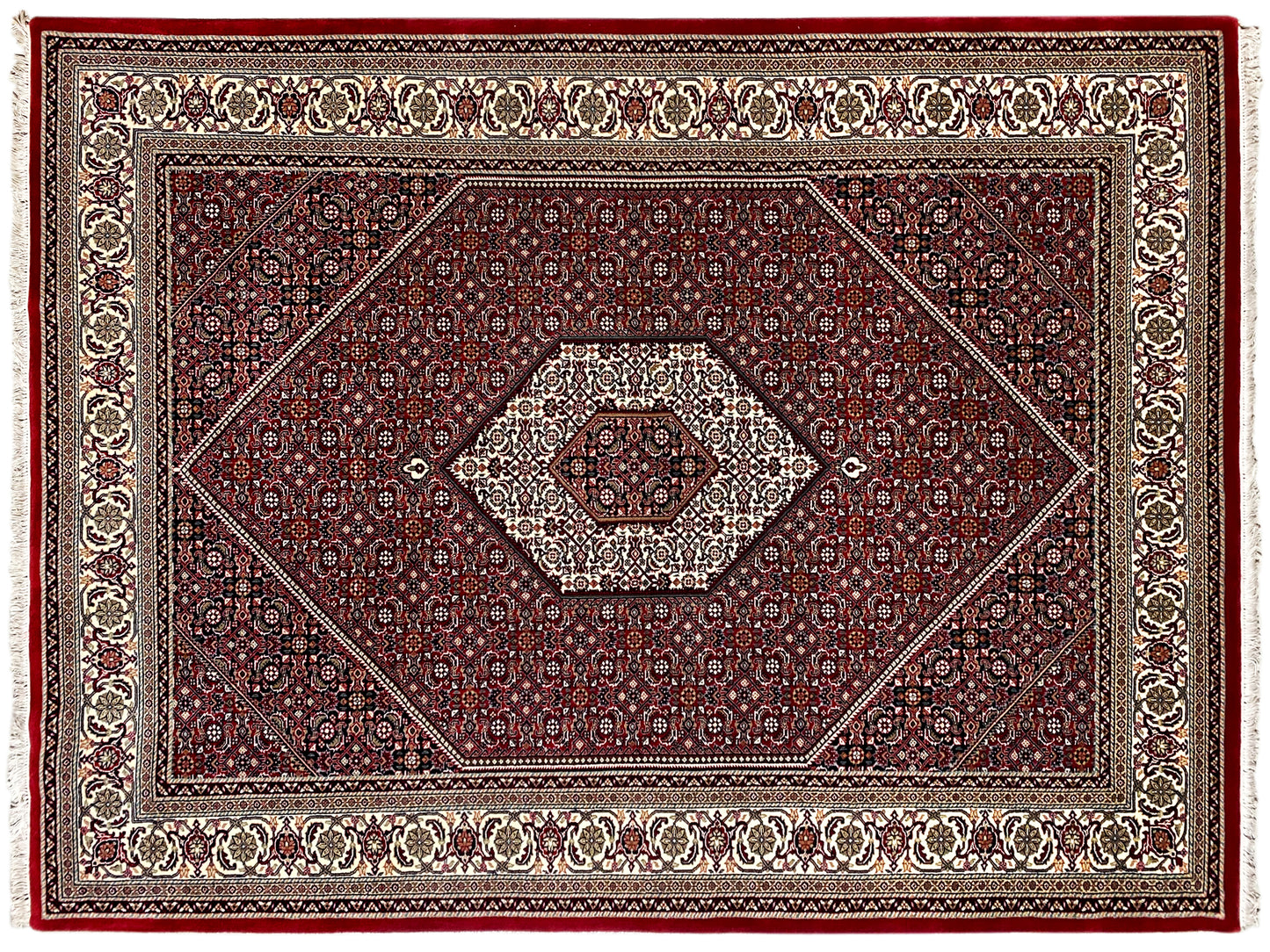 German Carpet Shop Bidjar Teppich rot handgeknüpft Wolle 244x170 cm