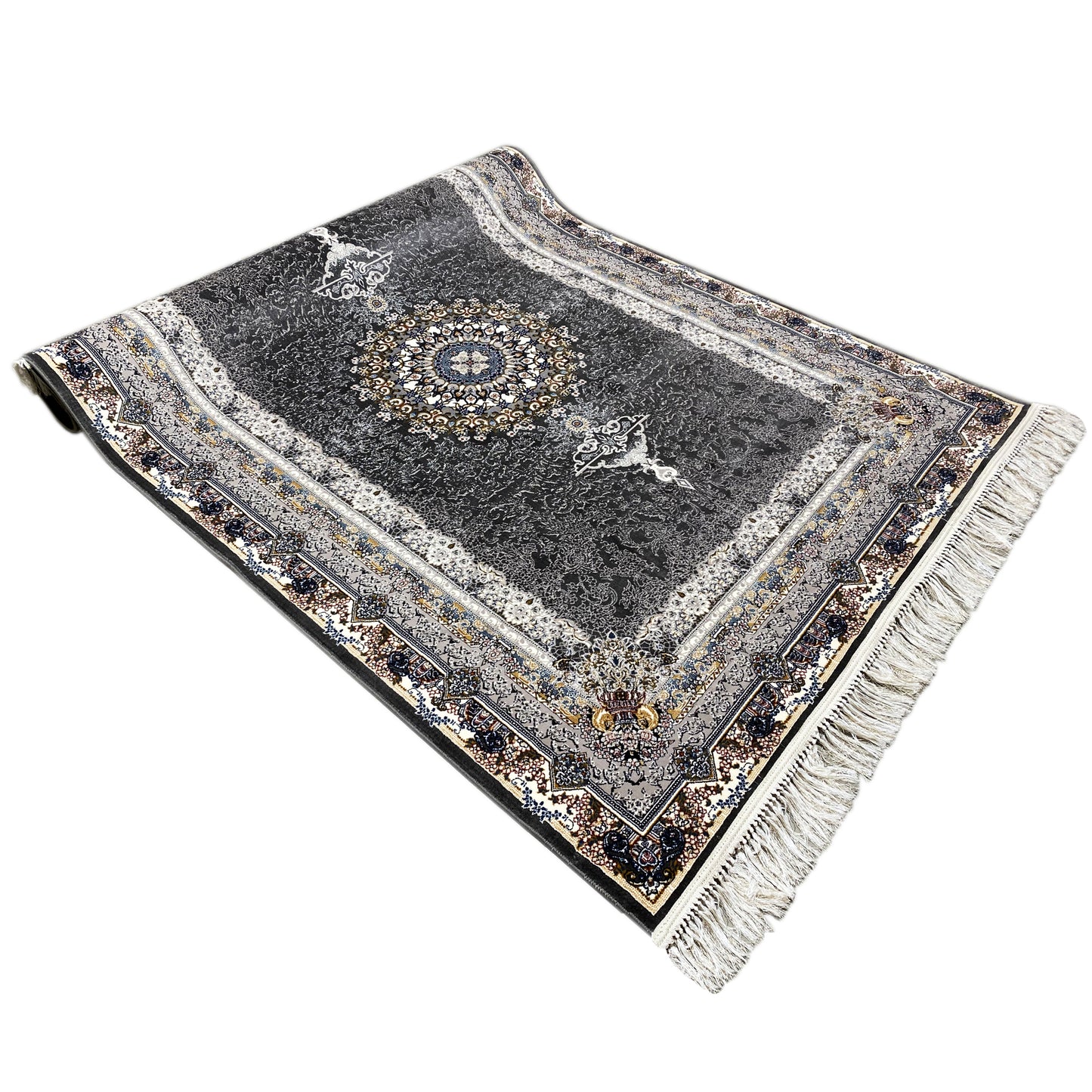 Wohnteppich 160x230 Anthrazit Klassisch für den Flur.