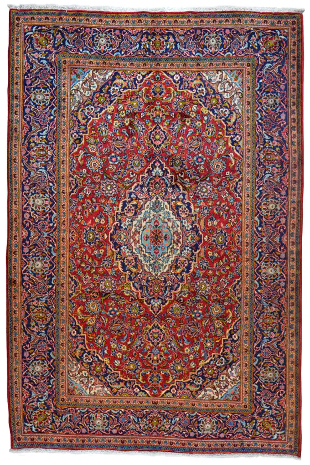 Keshan - Rot (301x195 cm) - German Carpet Shop