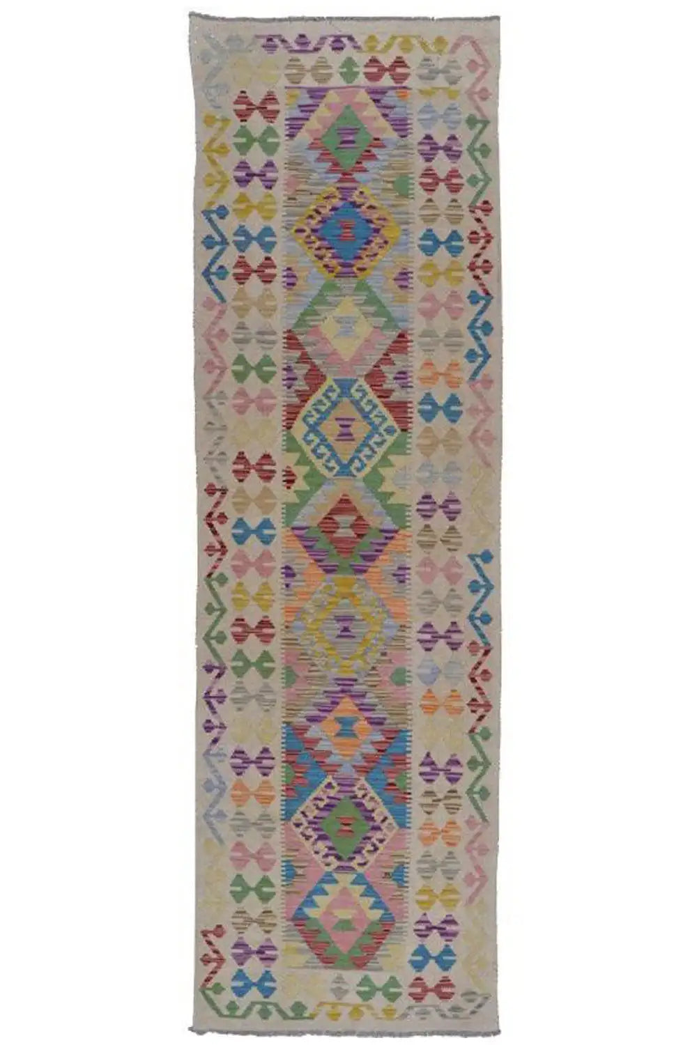 Kelim - Afghan (289x86 cm) - German Carpet Shop