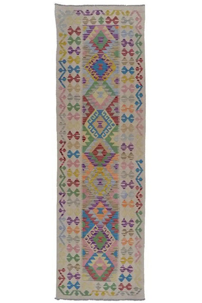Kelim - Afghan (289x86 cm) - German Carpet Shop