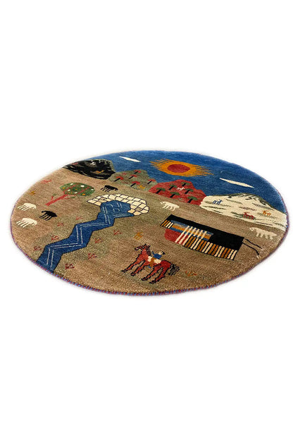  Gabbeh - (103x103 cm) - Premium Gabbeh from German Carpet Shop - Just €450! Shop now at German Carpet Shop