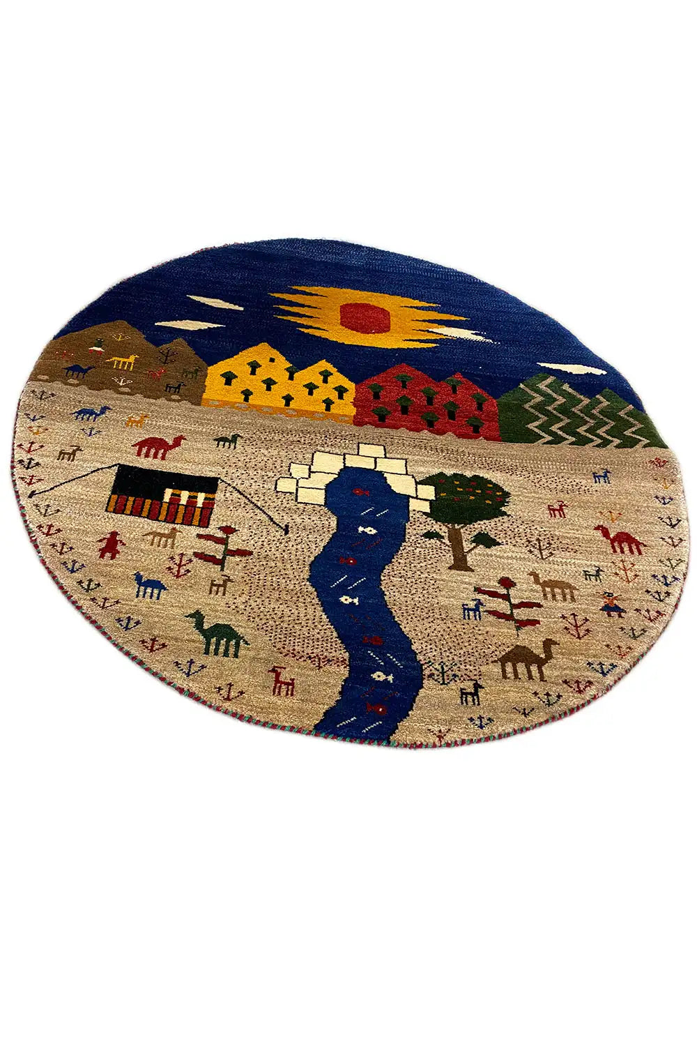  Gabbeh - 303627 - (100x100 cm) - Premium Gabbeh from German Carpet Shop - Just €450! Shop now at German Carpet Shop