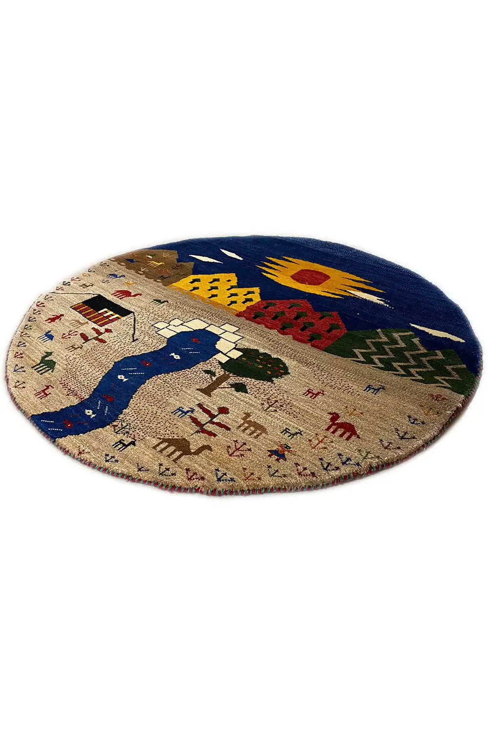  Gabbeh - 303627 - (100x100 cm) - Premium Gabbeh from German Carpet Shop - Just €450! Shop now at German Carpet Shop