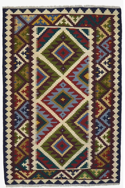 Kilim Qashqai - Multicolor 9500604 159x105 cm - German Carpet Shop