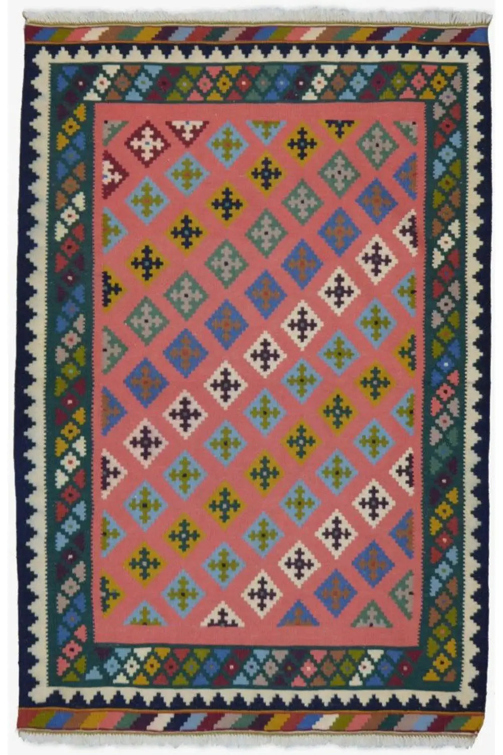 Kilim Qashqai - Multicolor 18PL 153x102 cm - German Carpet Shop