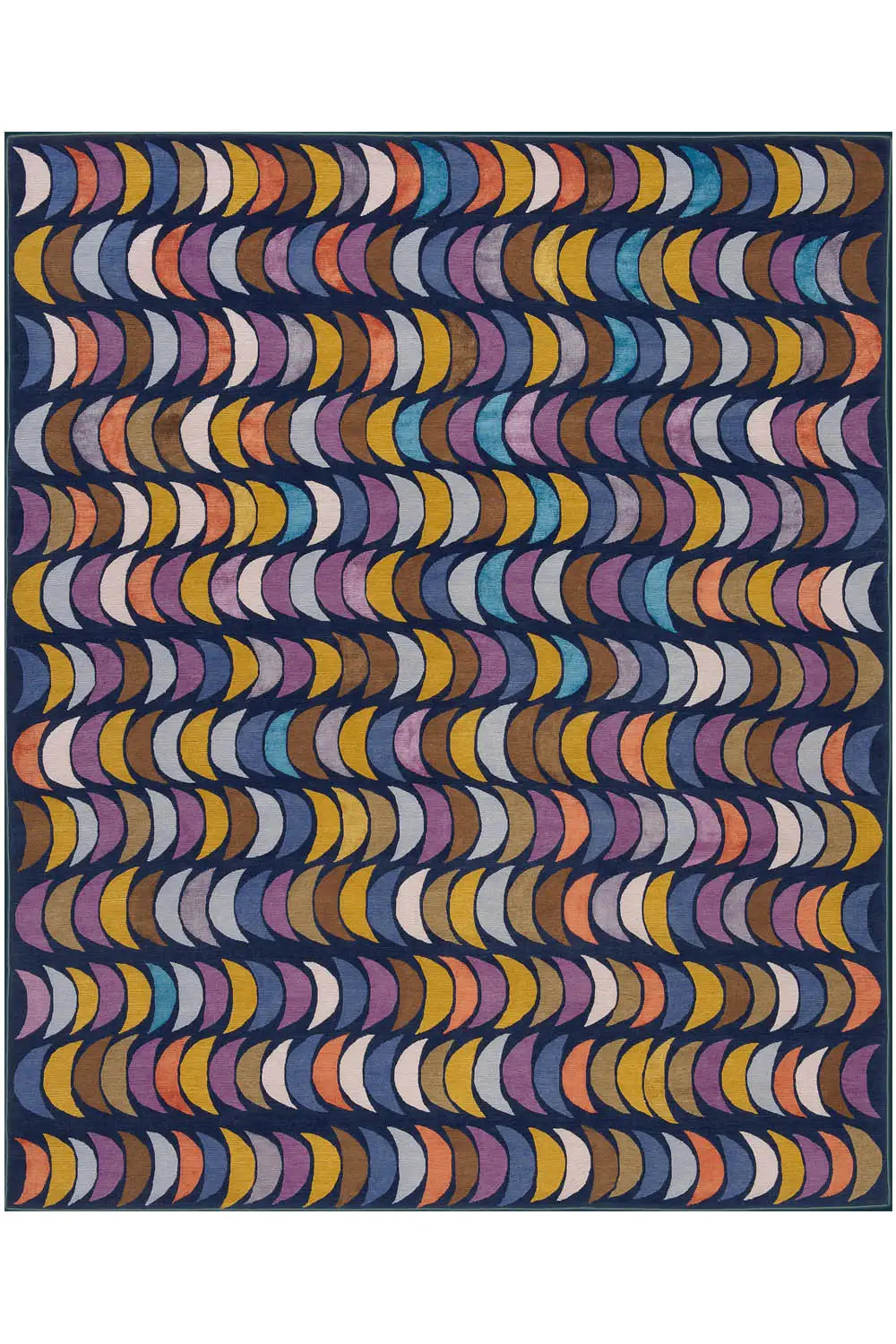 Designer Rug by Julia Stefan - Blue Harvest (255x310 cm) - German Carpet Shop