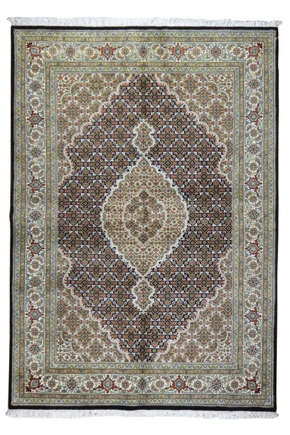  Indo Täbriz Teppich - 1019407 (167x242 cm) - Premium Mahi Bidjar from German Carpet Shop - Just €800! Shop now at German Carpet Shop