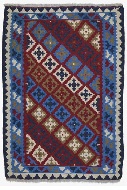 Kilim Qashqai - Multicolor 22PL 147x99 cm - German Carpet Shop