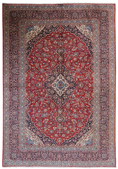 Keshan - Rot (409x302 cm) - German Carpet Shop