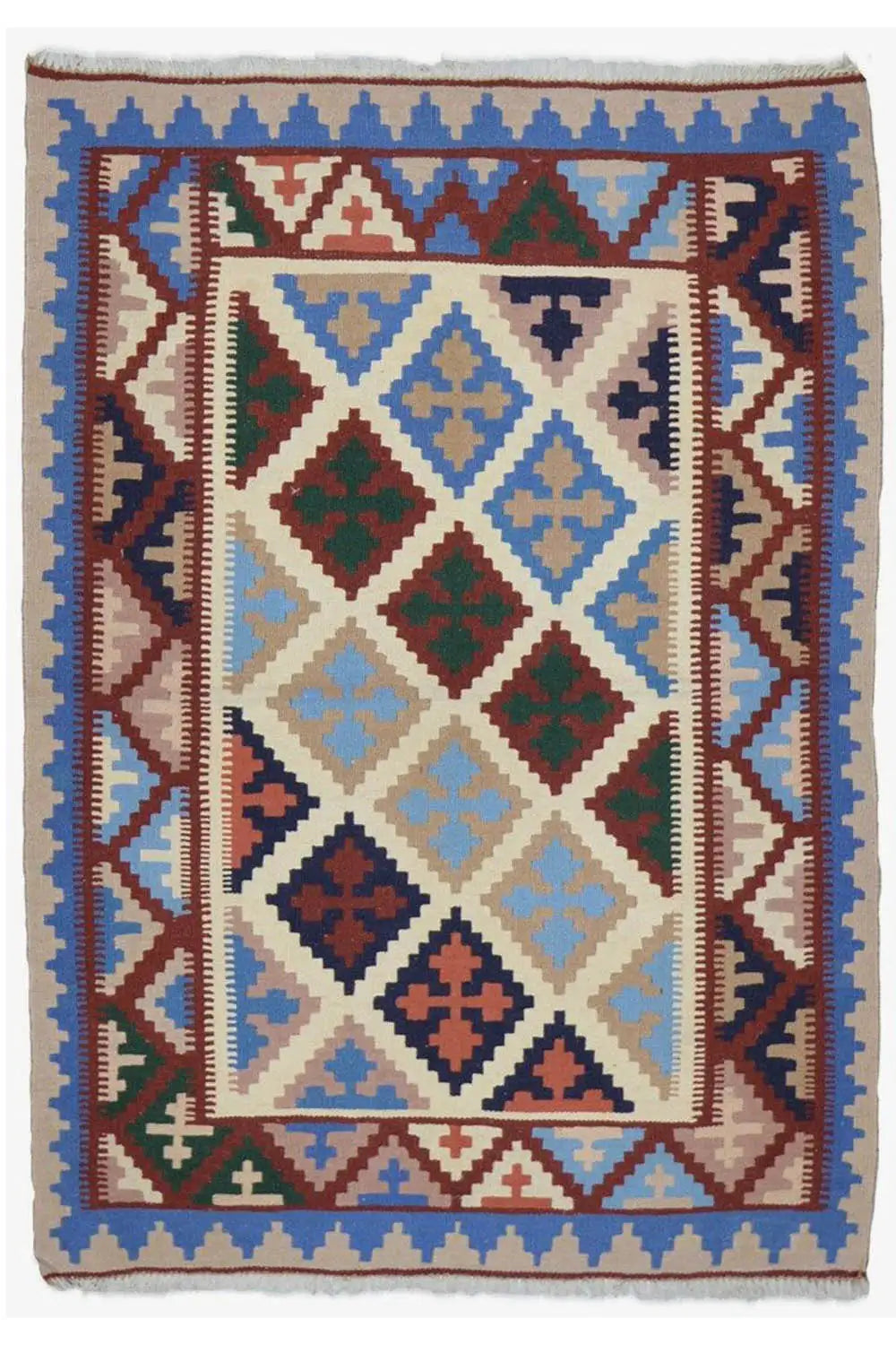 Kilim Qashqai - Multicolor 2PL 145x98 cm - German Carpet Shop