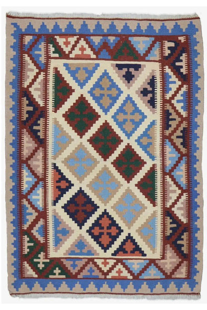 Kilim Qashqai - Multicolor 2PL 145x98 cm - German Carpet Shop